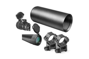 Image of Barska SWAT 8-32x44 IR Tactical Rifle Scope w/ Mil-Dot Illuminated Reticle, Sunshade &amp; Rings