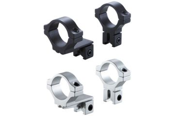 Image of BKL Technologies Model 274 0.6in Offset Dovetail Rings, Black, Silver