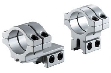 Image of Model 302 1in Long Double Strap Offset Dovetail Rings,Silver