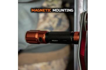 Image of Blackfire-Klein Outdoors Rechargeable LED Flashlight Lantern, Lithium-Ion, White, 500 Lumen, Black/Orange, BBM6412