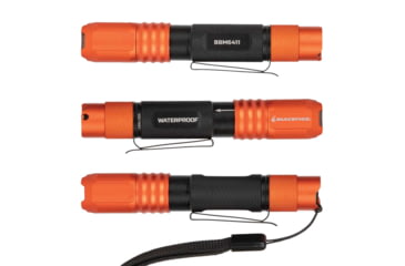 Image of Blackfire-Klein Outdoors Rechargeable LED Pocket Flashlight, Lithium-Ion, White, 275 Lumen, Black/Orange, BBM6411