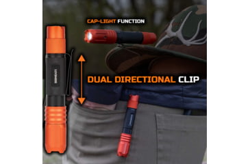 Image of Blackfire-Klein Outdoors Rechargeable LED Pocket Flashlight, Lithium-Ion, White, 275 Lumen, Black/Orange, BBM6411