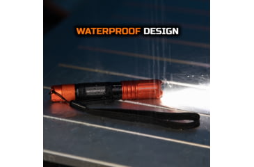 Image of Blackfire-Klein Outdoors Rechargeable LED Pocket Flashlight, Lithium-Ion, White, 275 Lumen, Black/Orange, BBM6411