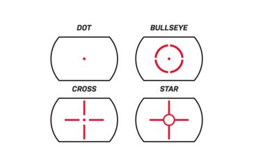 Image of Bresser OMNI-3 Red/Green Open LED Reflex Sight,120 MOA,4 Reticles, Black, 23-20200