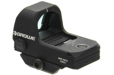 Image of BROWE 1x23mm 3 MOA Red Dot Micro Reflex w/RMR Footprint &amp; Bottom Loading Battery, Ultra Low Picatinny Mount, Black, One Size, BMR-3MOA-R-LP