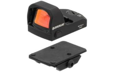 Image of BROWE 1x23mm 3 MOA Red Dot Micro Reflex w/RMR Footprint &amp; Bottom Loading Battery, Ultra Low Picatinny Mount, Black, One Size, BMR-3MOA-R-LP