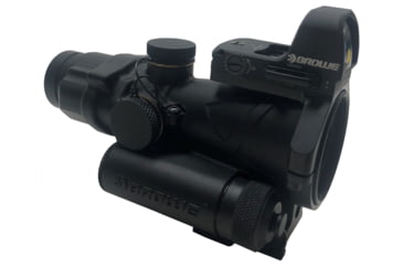 Image of BROWE 1x23mm 3 MOA Red Dot Micro Reflex w/RMR Footprint, Side Loading Battery w/ACC-011 4x32 Adapter, Black, One Size, BMR-3MOA-RS-011