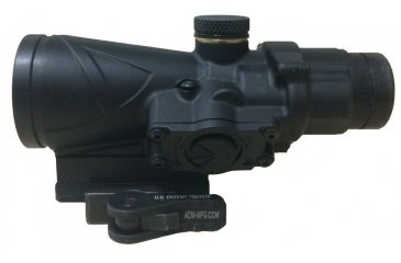 Image of BROWE 4x32 Combat Optic Rifle Scope, 5.56mm Chevron, Red, Black, BCO-001
