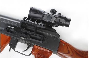 Image of BROWE 4x32 Combat Optic Rifle Scope, 5.56mm Chevron RS, Red, Black, BCO-001-RS