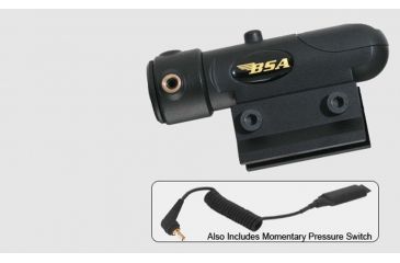 Image of BSA Optics 650nm Tactical Weapon Red Laser Sight 3/8 &amp; 5/8 mount, Black TWLS650