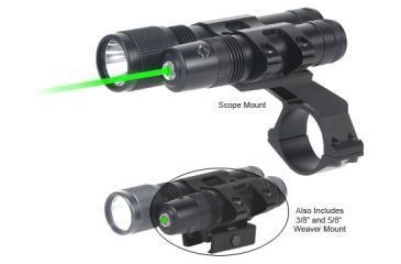 Image of BSA Optics Stealth Tactical Green Laser Sight and Flashlight