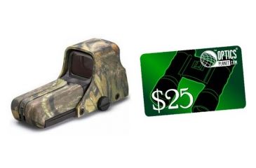 Image of Eotech 512 Holographic Red Dot Sight w/Aiming Dot Reticle, Mossy Oak Camo &amp; FREE 25 OpticsPlanet.com e-Gift Certificate 512.MO-KIT2