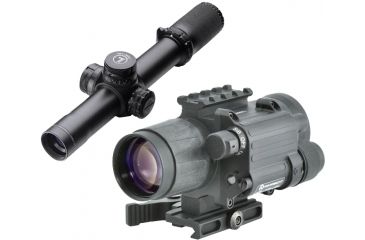 Image of Leupold Mark 8 CQBSS 1.1-8x24mm Gen 3, Scope FF Mil Dot Reticle with Armasight Co-Mini-3 Alpha Mg Night Vision Mini Clip-On 114921-KIT1