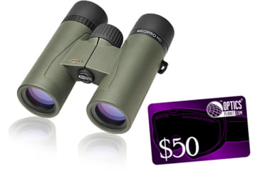 Image of Meopta Meopro HD 8x32mm Roof Prism Waterproof Binoculars 562520 w/ FREE 50 OpticsPlanet.com Gift Certificate 562520-KIT1