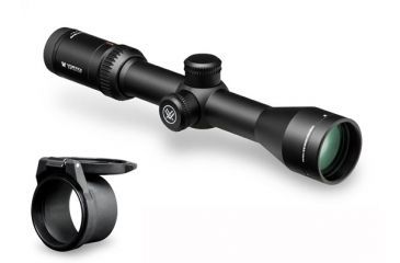 Image of Vortex Viper HS 2.5-10x44 mm Rifle Scope, 30 mm Tube, Second Focal Plane, Black, Hard Anodized, Non-Illuminated Dead-Hold BDC Reticle, MOA Adjustment, w/ Vortex Defender Flip Cap, VHS-4303-KIT1