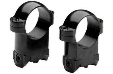 Image of Burris Solid Steel 1 Inch Low Gloss Black Ring Mounts for Ruger M77 420102