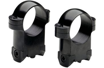 Image of Burris Solid Steel 1 Inch Ring Mount, Medium, Gloss Black - Ruger R1, 77/22, M-14 - 420107