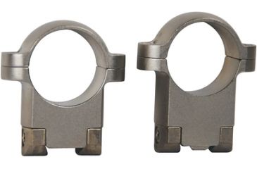 Image of Burris Solid Steel 1 Inch Ring Mount, Medium, Nickel - Ruger M77 - 420100