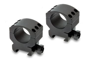 Image of Burris Xtreme Tactical Picatinny Rail 30mm Rifle Scope Rings Pair, Medium 1.1 in, Black 420162