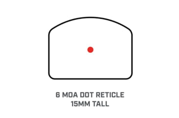 Image of Bushnell 1x21mm RXC-200 Compact Reflex Sight, 6 MOA Dot, 25 yds, Black, RXC200