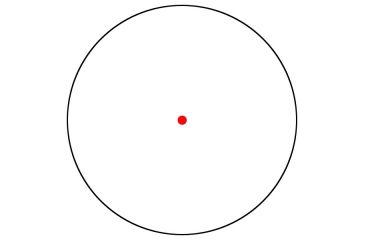 Image of Bushnell 1x28mm red dot, 4 Dial-in Red or Green Reticles w/Rings, Matte Black AR730135C