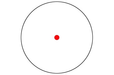 Image of Bushnell 1x28mm red dot, 4 Dial-in Red or Green Reticles w/Rings, Matte Black AR730135C