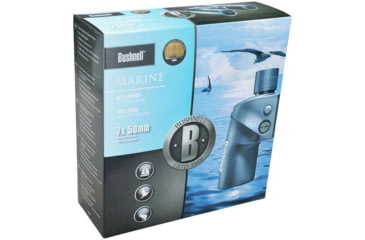 Image of Bushnell Marine Porro Prism Rangefinder Binoculars, 7x50mm, BAK-4, Black, 137500