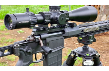 Image of Bushnell Match Pro ED 5-30x56mm Rifle Scope, 34mm Tube, First Focal Plane, MOA, DM2 Reticle, Black, small, MP53056AMI