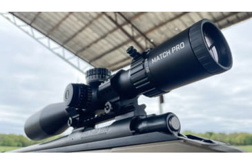 Image of Bushnell Match Pro ED 5-30x56mm Rifle Scope, 34mm Tube, First Focal Plane, MOA, DM2 Reticle, Black, small, MP53056AMI