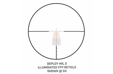 Image of Bushnell Match Pro ED 5-30x56mm Rifle Scope, 34mm Tube, First Focal Plane, MRAD, DM2 Reticle, Black, small, MP53056DMI
