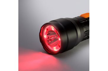 Image of Bushnell TRKR 600 Lumen MC Flashlight, Black/Orange, 50012