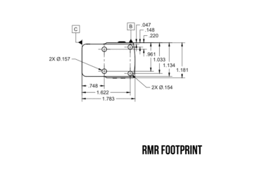 Image of C&amp;H Precision Weapons Edc Xl Optic - RD-EDC-XL-RD