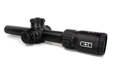 Image of C&amp;H Precision Weapons LPVO 2-12x24mm 30mm Tube Rifle Scope, First Focal Plane, Glass-Etched Reticle, Black, RD-LPVO-RD