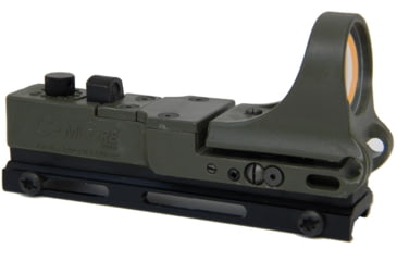 Image of C-MORE Tactical Railway Red Dot Sight w/Click Switch, Olive Drab Green, 6 MOA CTRWOD-6
