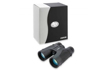 Image of Carson 3D 10x42mm Roof Prism Waterproof Birding Binoculars, Matte, Black, TD-042ED
