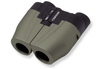 Image of Carson 7-28x25 AutoZoom Porro Prism OD Green/Black Binoculars AZ725