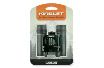 Image of Carson 8x21mm Kinglet Binoculars, 9mm, Multicoated, Black, KB-821