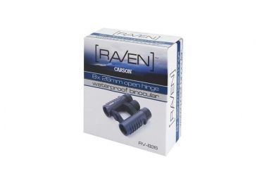 Image of Carson Raven 8x26 Roof BAK-4 Prism Compact Waterproof Binoculars, Matte - RV-826