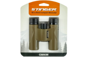 Image of Carson Stinger 10x25 Compact Binocular, Brass, HW-025