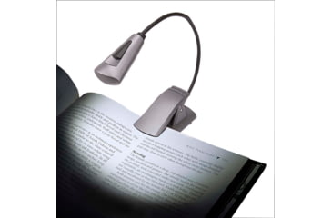 Image of Carson Ultra-Bright Fully Adjustable 6 LED Book Light, Grey FL-66