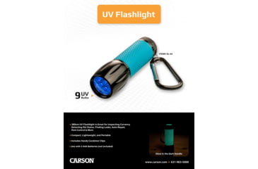 Image of Carson UV Sight Pro low-light ultraviolet LED Flashlight, Blue, SL-44