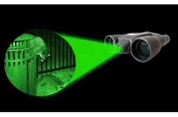Image of Cassini 8x32 mm Green Laser Binocular, Charcoal K-9