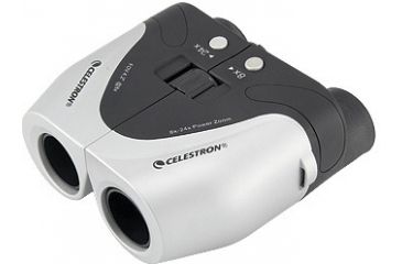 Image of Celestron Electric Power Zoom Porro White/Gray 8-24x25 Binocular 72121