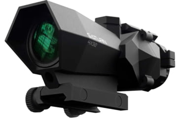 Image of Cosmic Tactical Saturn 4x32mm Tactical Rifle Scope, 32mm Tube, Prismatic, Chevron Reticle, Black, S4x32