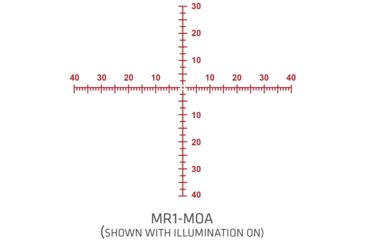 Image of Crimson Trace 2 Series Sport Rifle Scope, 3-9x40mm, FFP, 30mm Tube, MR1-MOA Illuminated Reticle, Black, CSA-2309