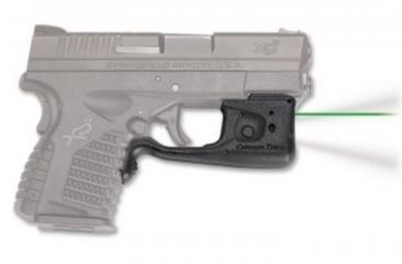 Image of Crimson Trace Laserguard Pro Red Laser and Light LL-802G, CR2, Springfield, Green, 150 Lumens, Black, LL-802G