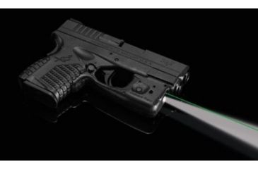 Image of Crimson Trace Laserguard Pro Red Laser and Light LL-802G, CR2, Springfield, Green, 150 Lumens, Black, LL-802G