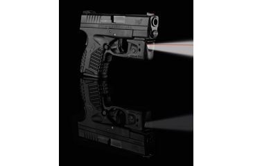 Image of Crimson Trace Laserguard Pro Red Laser and Light, CR2, Springfield, Red, 150 Lumens, Black, LL-802