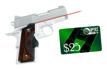 Image of Crimson Trace Master LaserGrip Laser Sight for 1911 Compact, Walnut LG-909 w/ 25 Dollar Email Gift Certificate