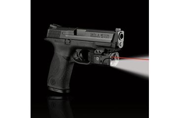 Image of Crimson Trace Rail Master Pro - Universal Rail Mount Laser-LED Combo, Black, Red Laser CMR-205